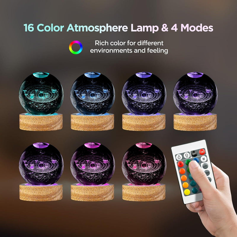 16 Color Crystal Ball Lamp With Remote