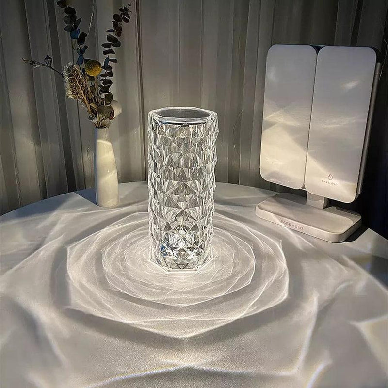 Crystal Rose Lamp – 16 Colour Changing LED Night Light with Remote & Touch Control